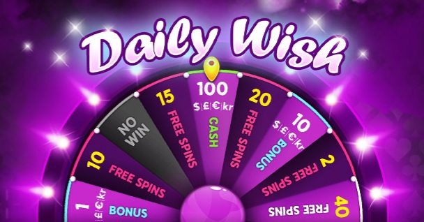 Score Bonuses, Free Spins, And REAL CASH By Playing 888's The Daily Wish